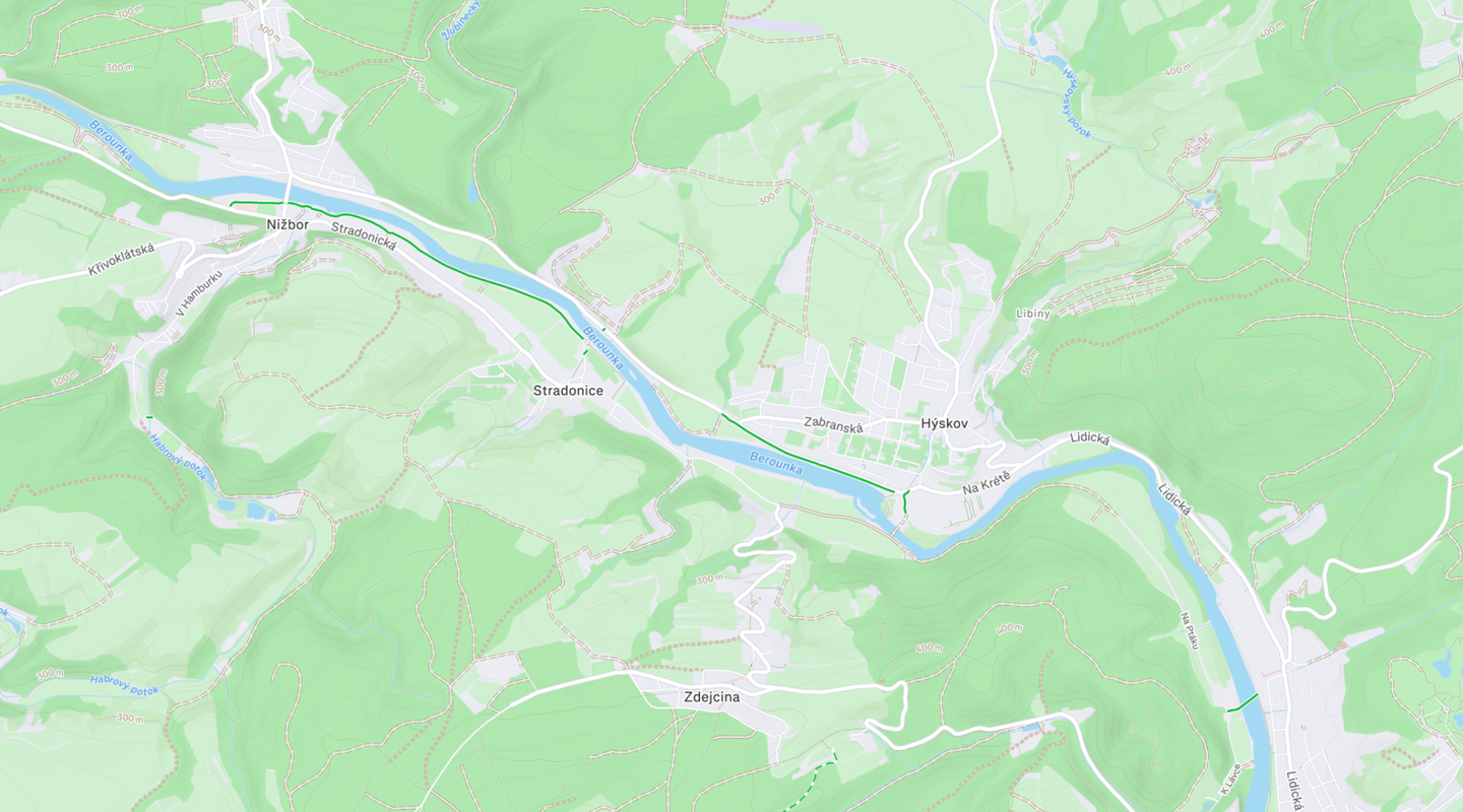 Same area on Strava
